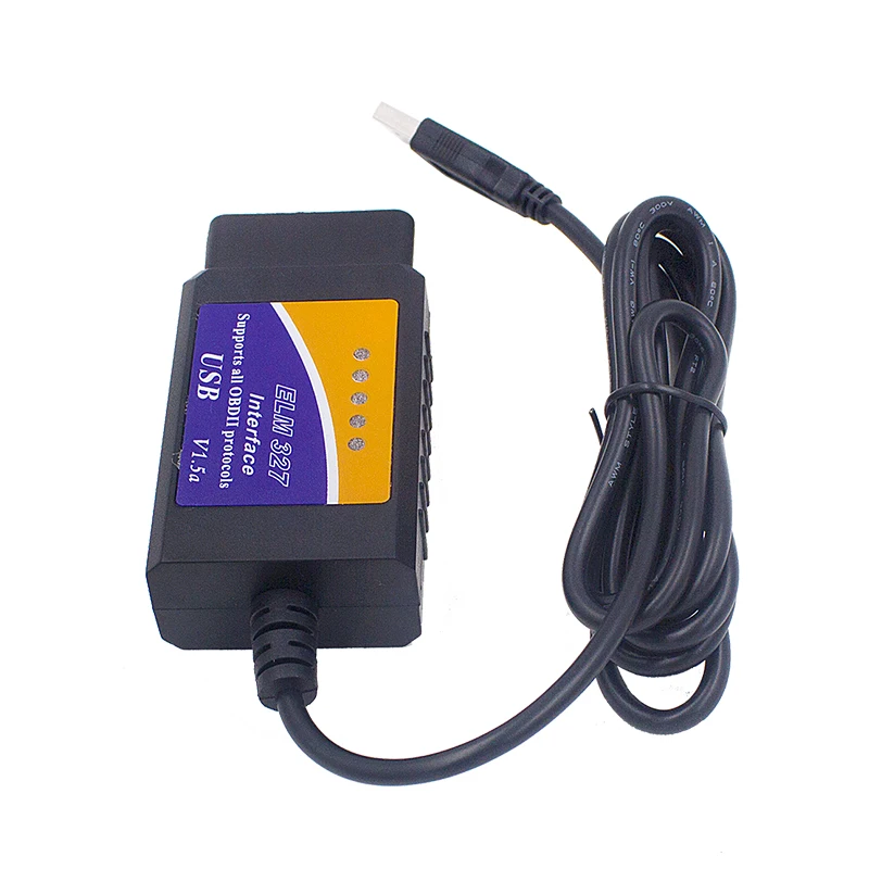 Автомобильный считыватель кодов ELM327 USB V1.5 OBD/OBDII OBD2 сканер автомобильный
