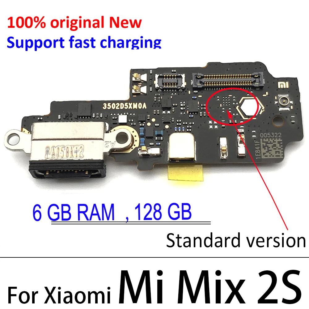 

Новинка для Xiaomi Mi Mix 2S Mix2s док-разъем Micro USB зарядное устройство порт для зарядки гибкий кабель микрофонная плата