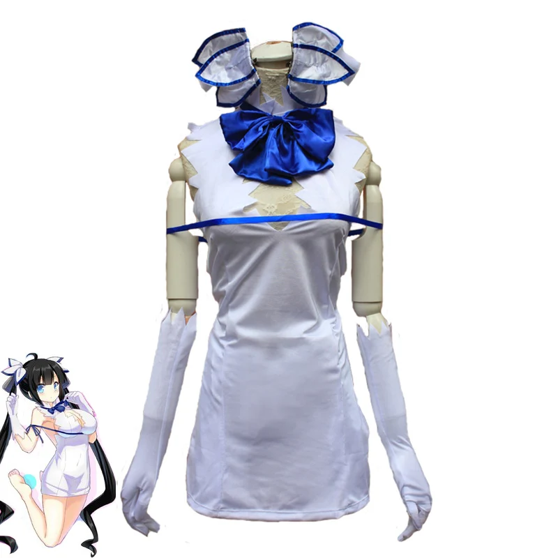 Anime Is It Wrong to Try to Pick Up Girls in a Dungeon?  Hestia Cosplay Costume Hestia Dress Outfit Party Costumes