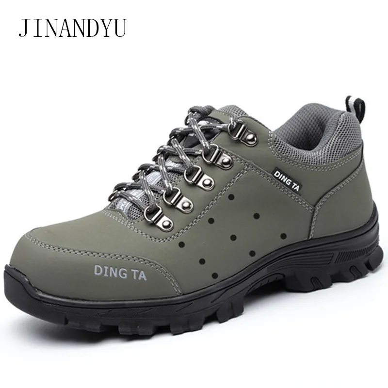 Высококачественная Рабочая защитная обувь со стальным носком для мужчин Дышащая