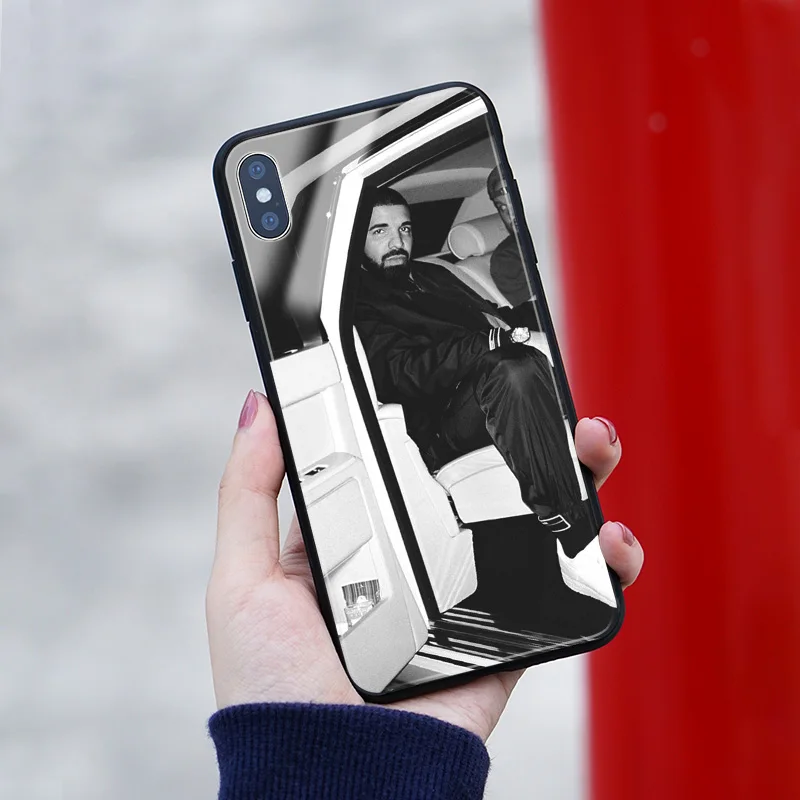 Чехол для телефона DRAKE RAPPER hiphop Coque, мягкий силиконовый стеклянный чехол для Apple iPhone 6 6s 7 8 Plus X XR XS 11 Pro MAX