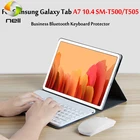 Чехол с Bluetooth клавиатурой для Samsung Galaxy Tab A7 10,4 2020, Женская беспроводная клавиатура T500 T505, чехол для планшета