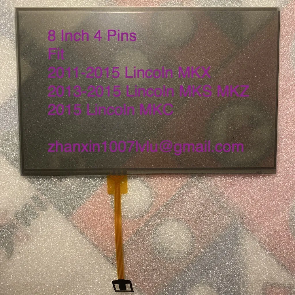 

New 8'' 4 Pins Touch Screen Panel Digitizer Lens Fit Lincoln MKC MKS MKZ MKX Car Audio Radio Multimedia Player GPS Navigation