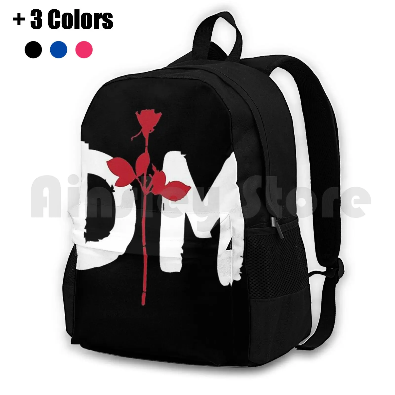 

Dm Rose Mode Outdoor Hiking Backpack Riding Climbing Sports Bag 80S Music Dm Eighties Electronic New Order Violator Band Goth