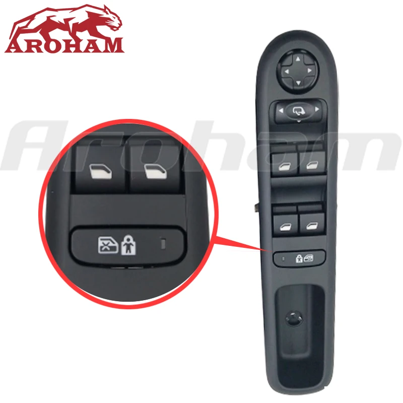 Переключатель Стеклоподъемника Master Power для Peugeot 3008 5008 Hatchback Wagon переключатель