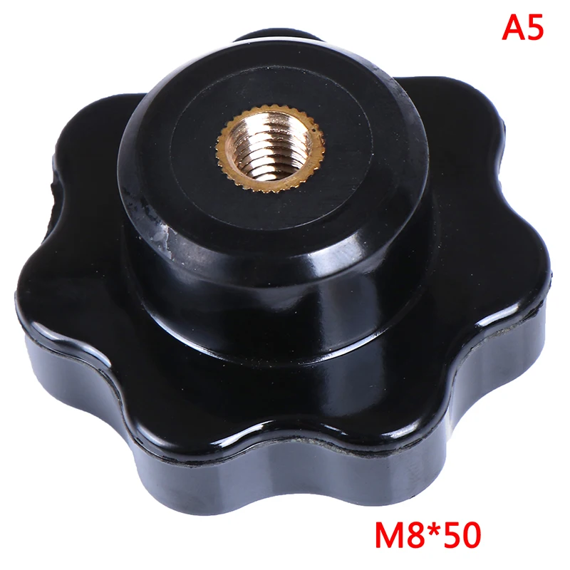 1 шт. M5/M6/M8/M10/M12 внутреннюю резьбу головка звездообразная Навинчивающаяся ручка зажима Медь ручка сердечника - Цвет: 5