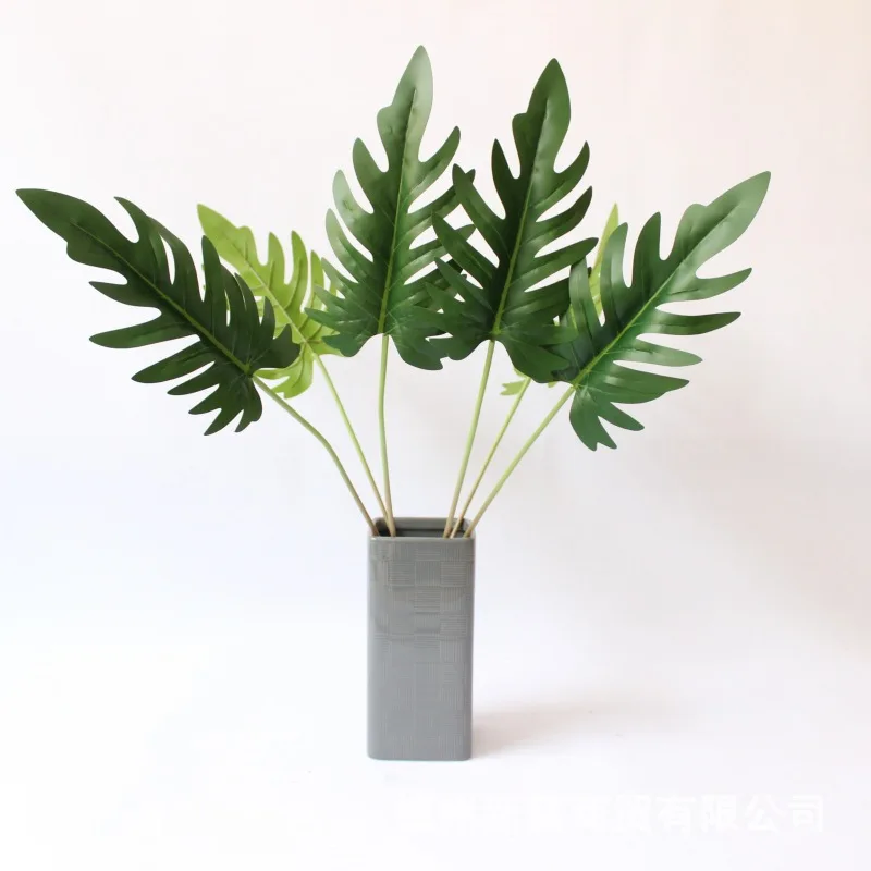 

Hand Feel Simulation Plant Spring Rain Leaf Banquet Accessories Plastic Leaf Simulation Leaf Plant Wall Easter Decoration