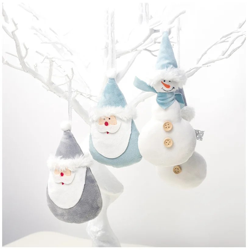 Креативные Рождественские Подвески в виде Санта Клауса снеговика фланелевые