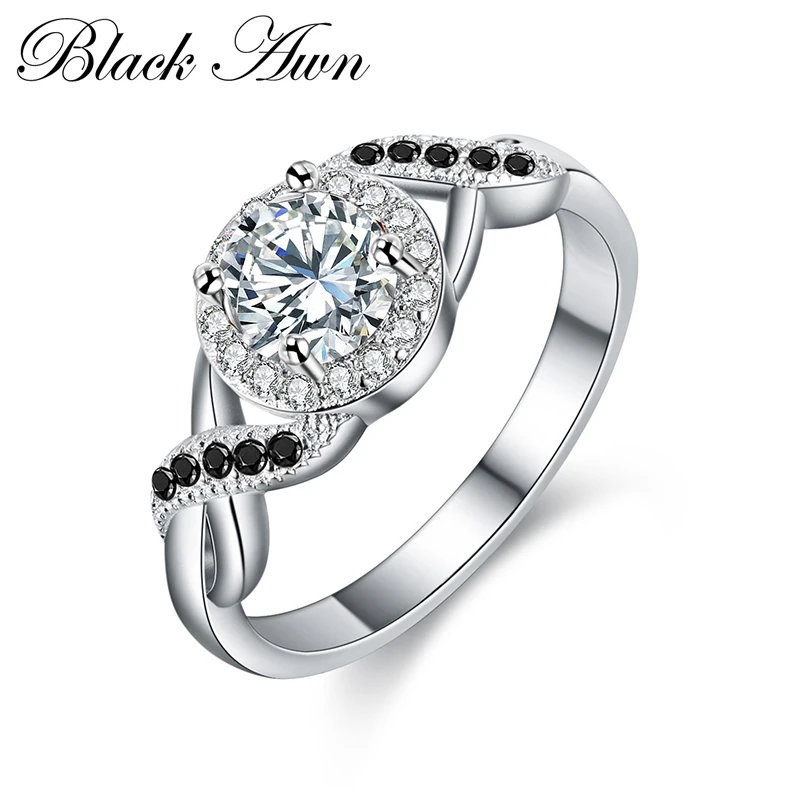 

925 Sterling Silver Jewelry Trendy Wedding Rings for Women Engagement Ring Femme Bague Bijoux Anillos De Plata 925 De Ley C263