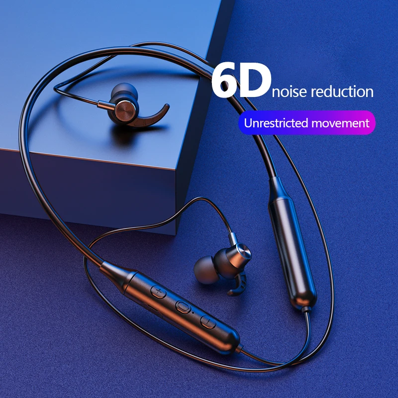

5.0 Bluetooth Magnetic Wireless Earphones Neckband Stereo Headset Handsfree Waterproof Earbuds With Mic Bluetooth earpiece