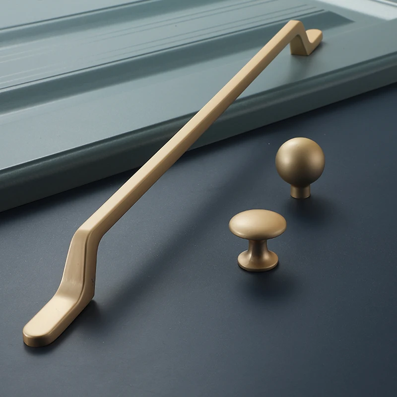 ВМ Американский Ручка Серый матовая золотая для шкафа ручки 192 мм ящика Кухня