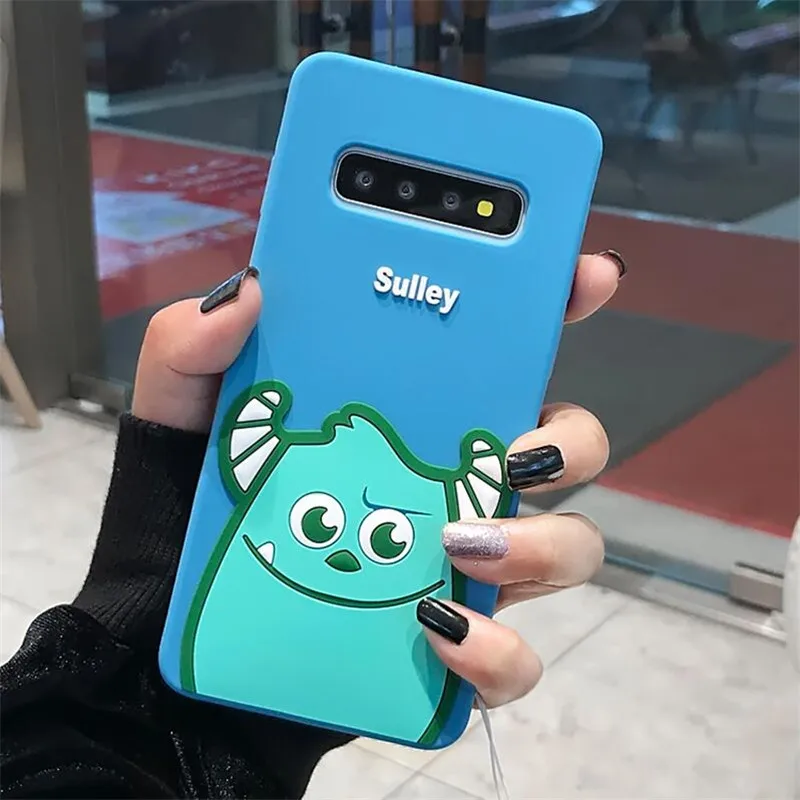 DlSCASE панели телефона с рисунком для Samsung Galaxy S8 S9 S10 плюс прекрасный 3D монстров Майк