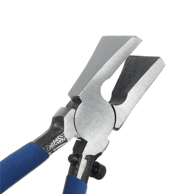 

Non-slip Handle Breaking/Cutting Glass Pliers Stained Glass Tools Flat End Glass Pliers Flat Glass Trimming Pliers Hand Tool