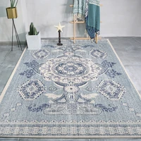 120x160 retro vintage carpet persian carpet living room bedroom mat anti slip area carpet absorbent boho carpet
