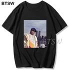 Мужская хлопковая футболка с коротким рукавом, с принтом знаменитостей