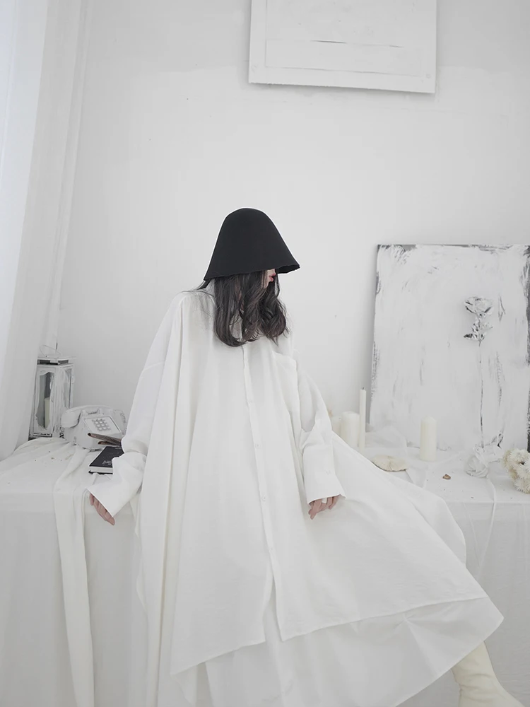 Yamamoto летнее платье свободное мешковатое неправильный дизайн Ниша японский стиль