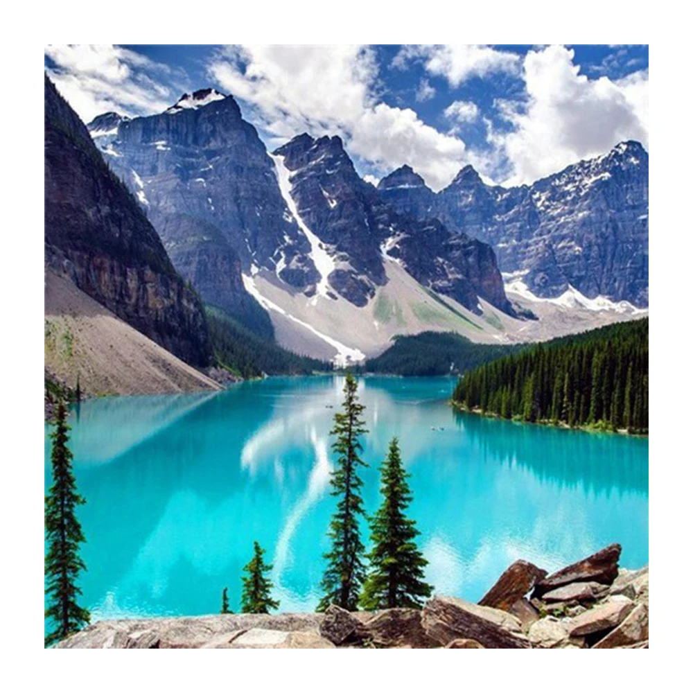 

Landschaft Diamond Painting Stickerei Full Diamant Malerei Kreuzstich Bilder Living Room Decoration Wall Art Canvas Aesthetics