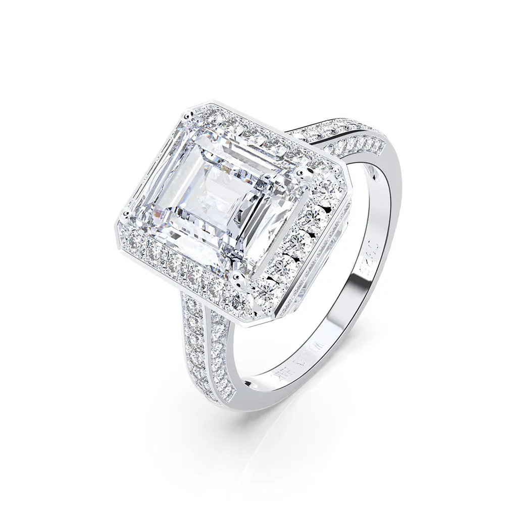 MADALENA SARARA One Carat Heart Shape AAAA Cubiz Zirconia Ring Sterling Silver 925 Wedding | Украшения и аксессуары