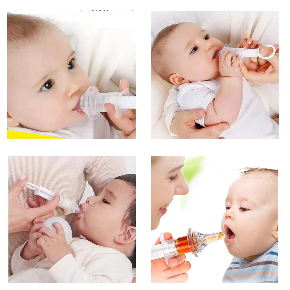 

Baby Smart Medicine Dispenser Needle Anti-choking Feeder Squeeze Dropper Dispenser Pacifier Kids Infant Toddler Feeding Utensils