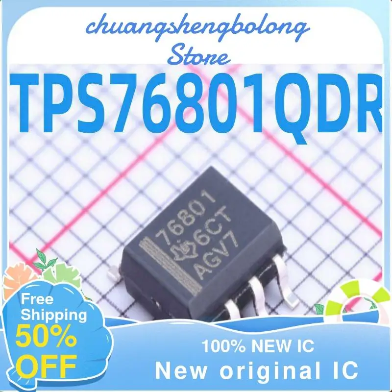 

10-200PCS TPS76801 TPS76801QDR 76801 SOP8 New original IC
