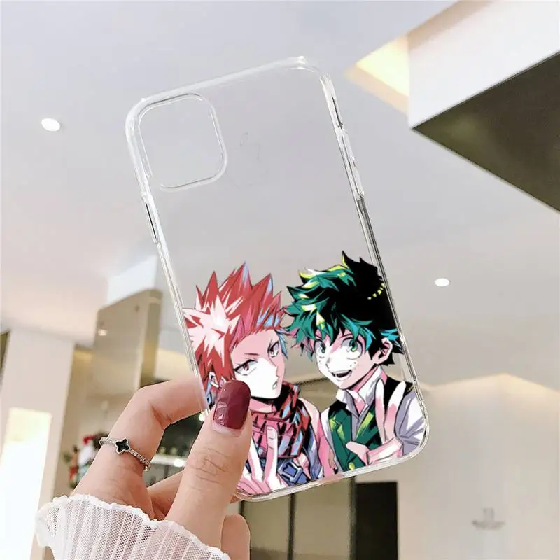 

My Hero Academia Phone Case Clear Transparent for iPhone 11 12 mini pro XS MAX 8 7 6 6S Plus X 5S SE XR 2020