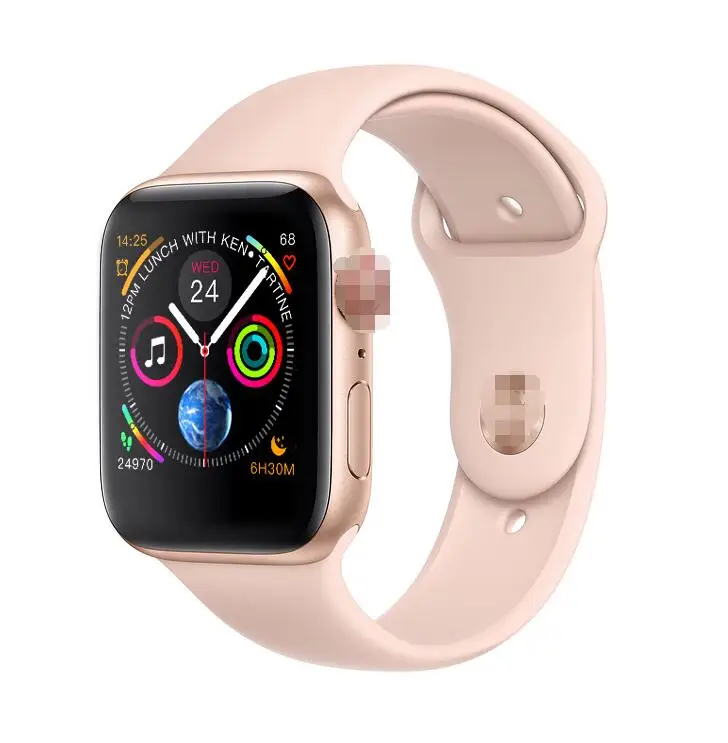 Золотой IWO 8 PLUS 44 мм часы 4 сердечного ритма чехол для смарт часов для apple iPhone Android телефон huawei xiaomi sony - Цвет: Золотой