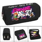 Чехол Funkin для карандашей с аниме пятница ночь, мультяшный чехол для макияжа FNF, косметичка, студенческие канцелярские принадлежности, многофункциональные флип-сумки