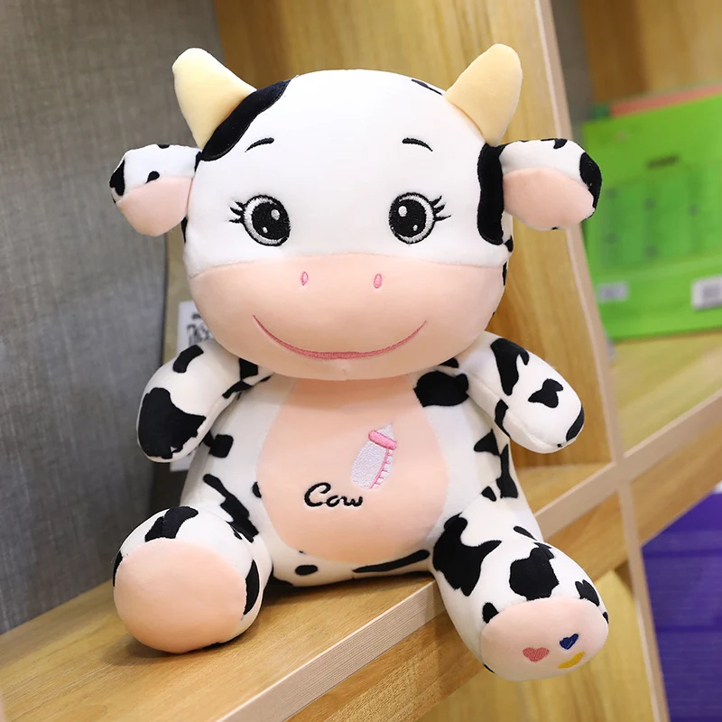

22cm/26cm Lovely Cow Plushie Animals Stuffed Toys Kawaii Plush Cattle Kids Toys Baby Girls Birthday Gifts Christmas Present