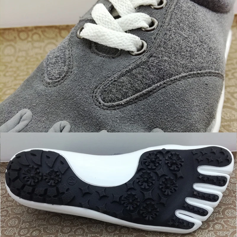 YISEHGN Men Leather Five 5 Finger Shoes for Walking Toe Outdoor Breathable and Lightweight | Обувь