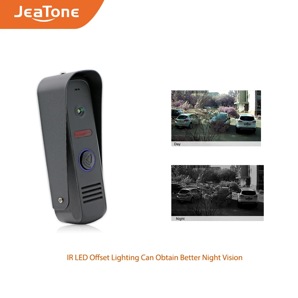 JeaTone трубка домофон домофона видео дверной звонок ИК камера высокое разрешение