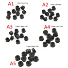 Ножки для мебели противоскользящие, 10 шт., черный динамик, шкаф, прикроватный столик, коническая резиновая амортизирующая накладка, защита пола, детали мебели