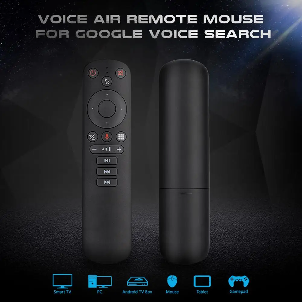 G50S 2 4G USB Air Remote Mouse гироскоп Smart Android TV Box Беспроводная мощность ИК обучение Google Voice