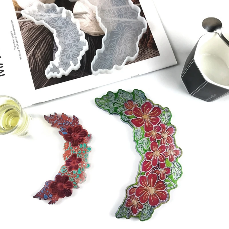 

T84B DIY Resin Mold Suitable for Jewelry Silicone Resin Molds Including Moon Coaster Decoration Silicone Mold Pendant