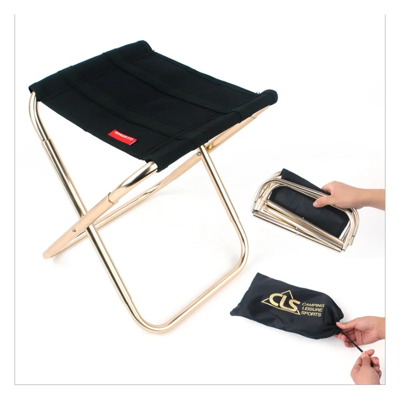 

Мини-стул для пикника, Сверхлегкий складной стул, стул для кемпинга, рыбалки, портативный стул для путешествий и пляжа, складной стул Mazar со ш...