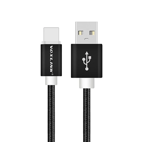 VOXLINK, 5 шт. в упаковке, USB-8-контактный кабель, нейлоновый usb кабель для зарядки и передачи данных для iPhone X Xs, xr, 8, 8 plus, 7 plus, 6s plus, 5S, iPad Air, usb-кабель - Цвет: Black