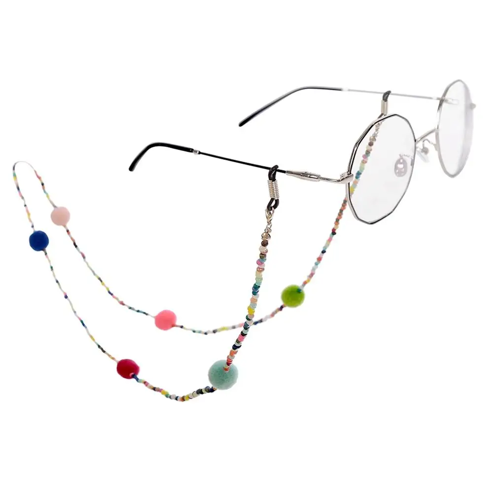 Новейшие разноцветные шарики 1 шт. кисточки для очков цепочка чтения держатель