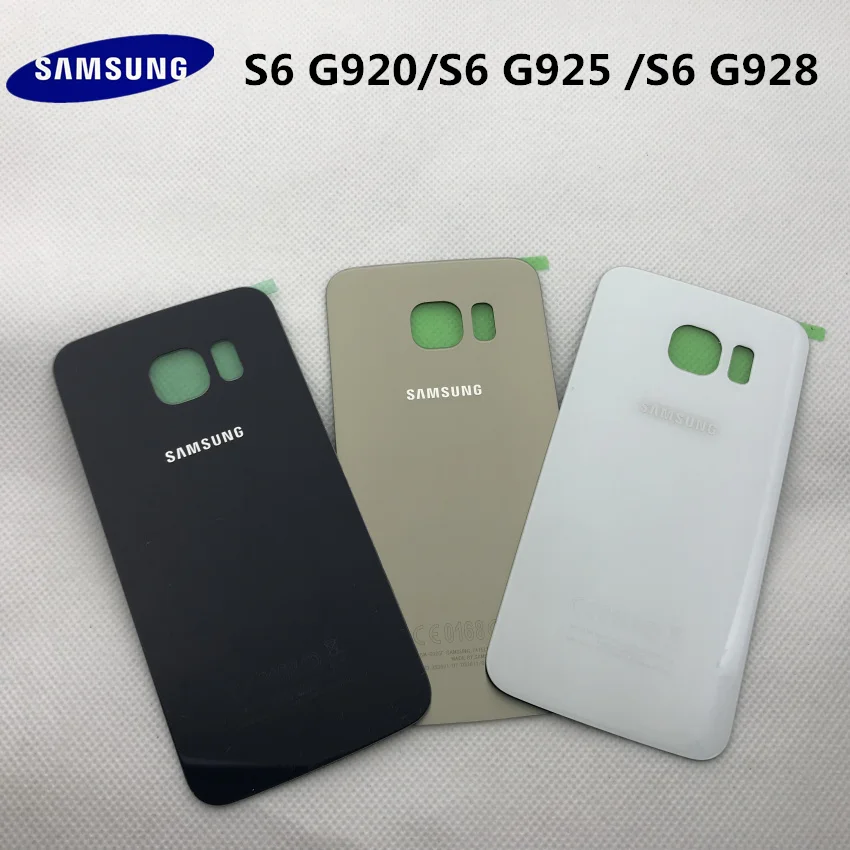 Задняя крышка из стекла для SAMSUNG Galaxy S6 G920 edge G925 plus G928 задняя аккумулятора замена