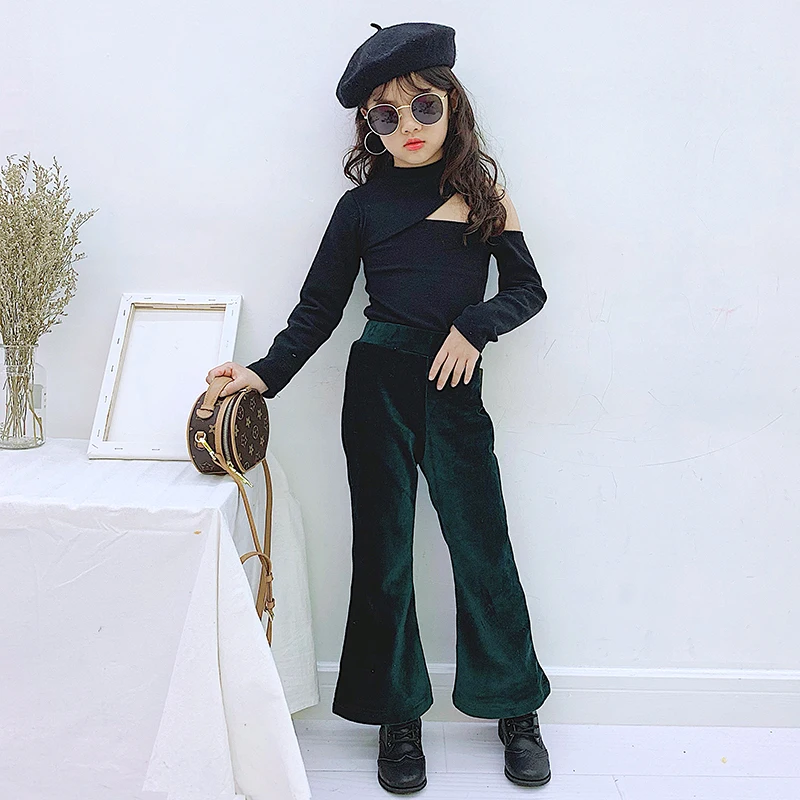 Футболка для девочек на весну осень Детская футболка модные детские топы уличная