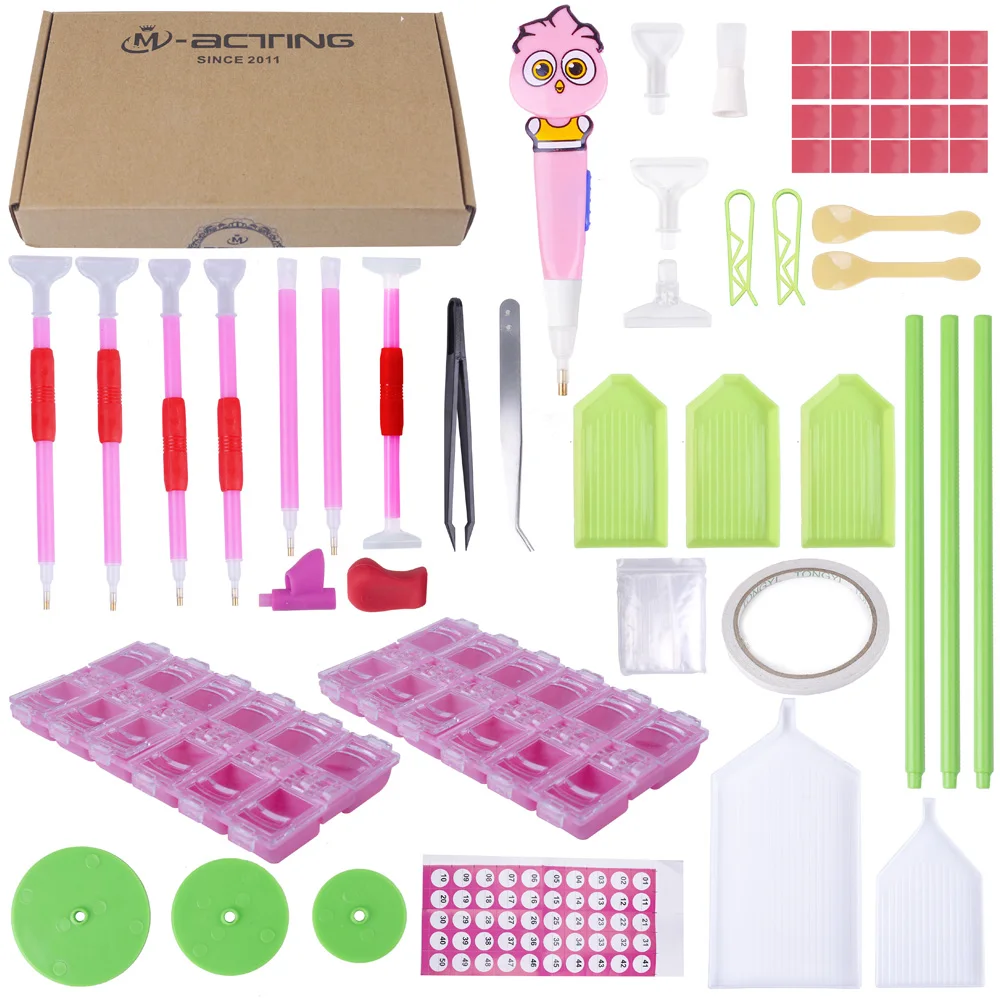 

Creative hobbies 5D diamond painting tools and accessory kits, Hobby and crafts ,complete diamond cross stitch box for adults or