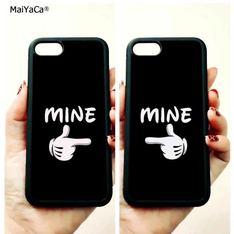 Мягкие чехлы BFF с надписью love couple she he is mine для телефонов apple iPhone 11 pro max 5s SE 6 6s plus 7 7plus