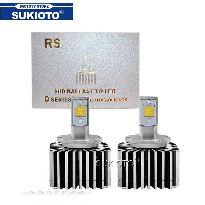 СВЕТОДИОДНАЯ головная лампа SUKIOTO RS D1S Canbus D3S 100 Вт Высокая мощность D2S D4S