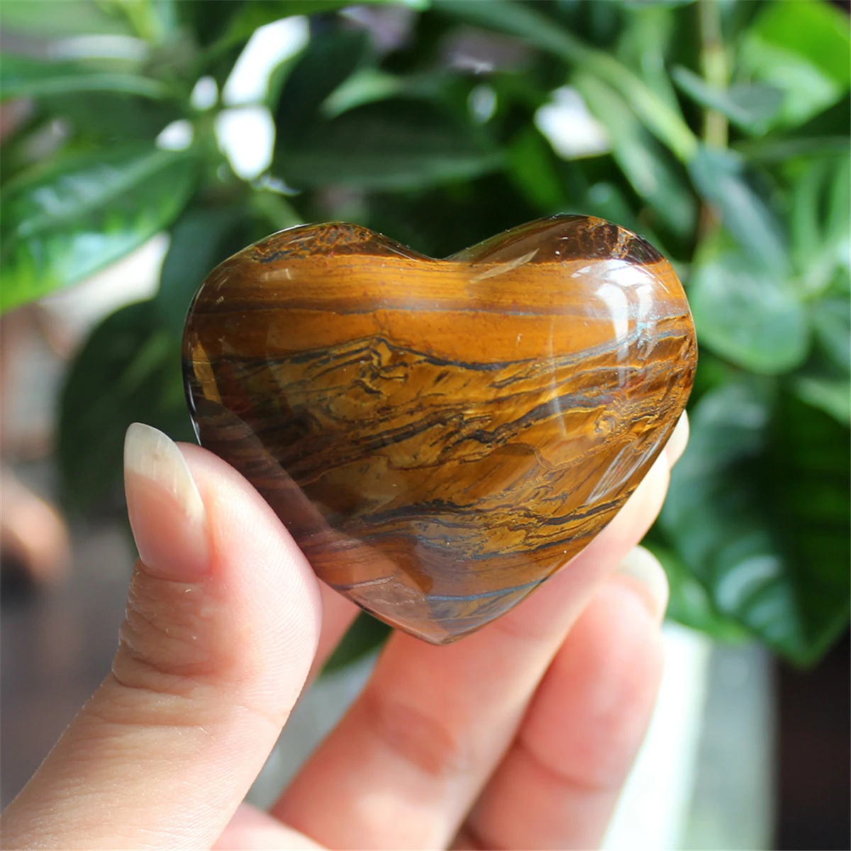 

1pc Natural Crystal Tiger Eye Stone Heart Pendulum 4-6cm Healing Ornaments Calcite Polished Natural Quartz Reiki Mineral Decor