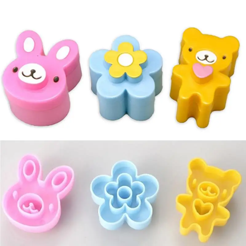 3 шт. Симпатичные сэндвич резаки мини резак для печенья набор форм детей