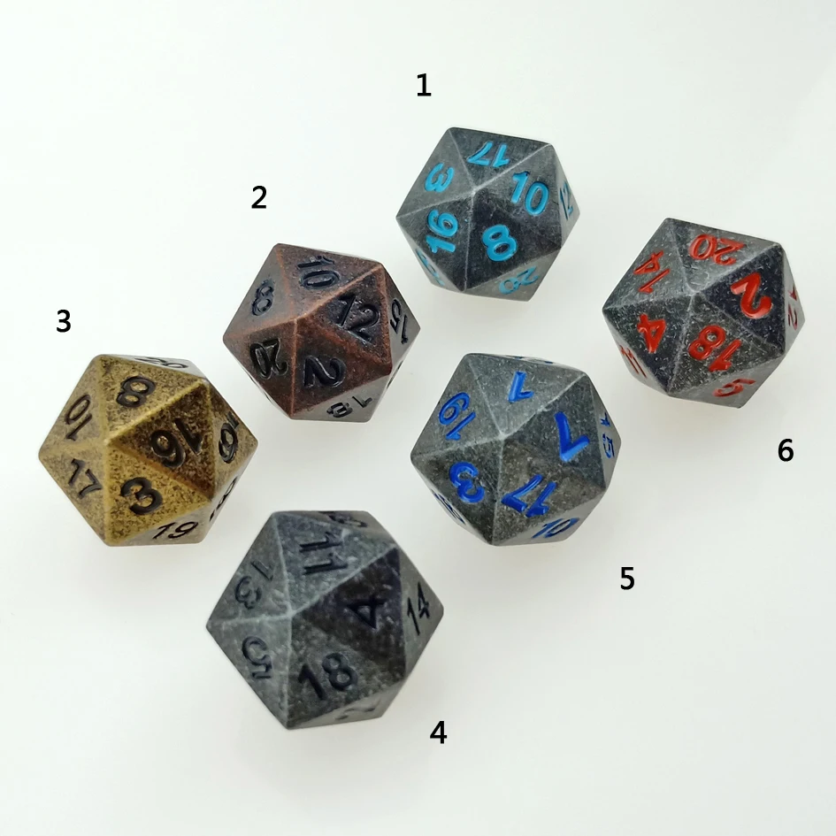 

Одиночные металлические кости Rollooo 20, D20's