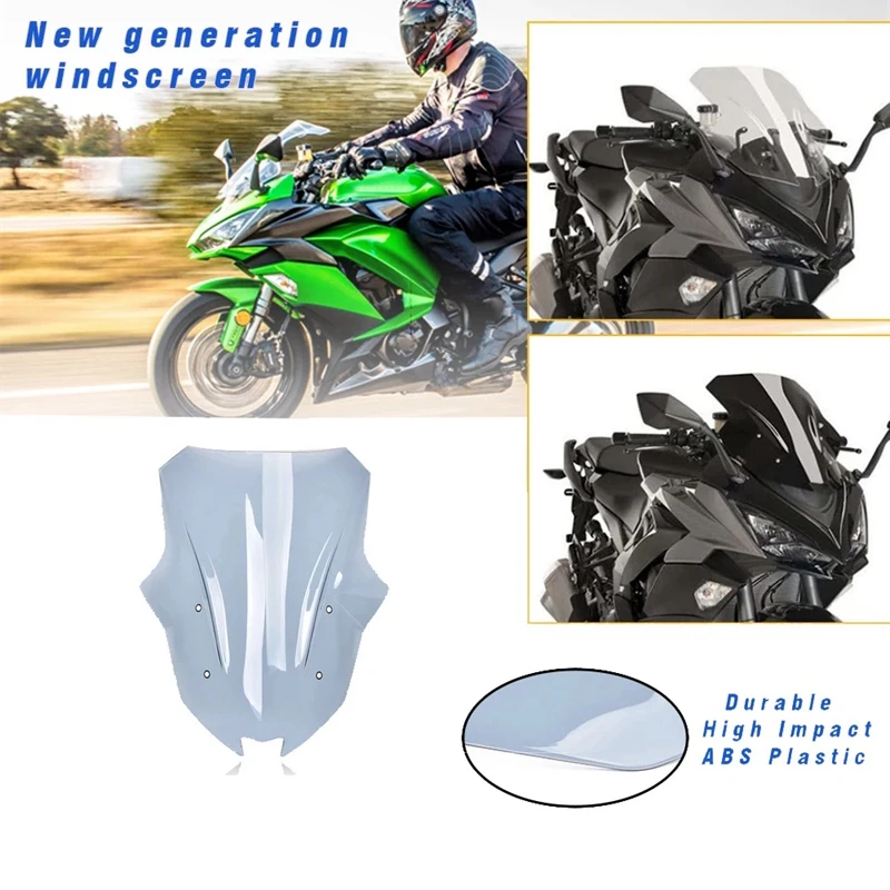 

Motorcycle Front Windshield WindScreen for Kawasaki Ninja 1000 Z1000 Z 1000 SX Z1000SX 2017-2020