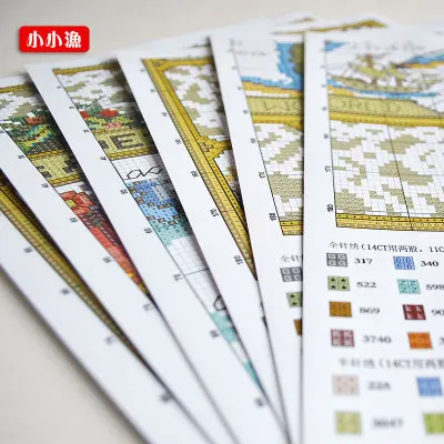 

H T B1499 beautiful garden precise printing cross stitch embroidery kits Lovely Hot Sell Counted Cross Stitch Kit