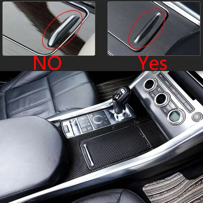 

Car Styling For LHD Land Rover Range Rover Sport 2014 - 2020 Real Carbon Fiber Car Gear Shift Multimedia Knob Panel Stickers