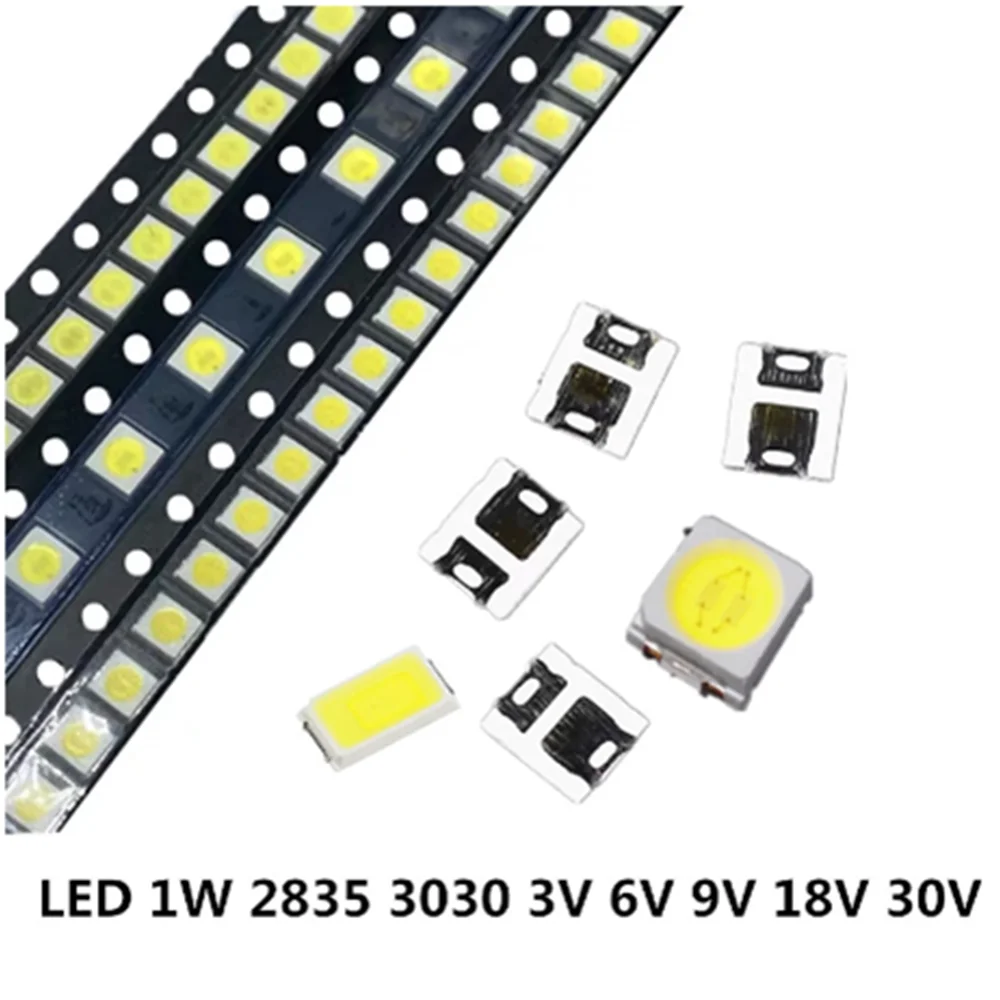 110 шт. SMD СВЕТОДИОДНЫЙ 2835 3030 5730 чипы 0,5 Вт 1 Вт 3 в 6 в 9 в 18 в 36 В бусины светильник белый теплый лм поверхностное крепление печатная плата излучающая Диодная лампа