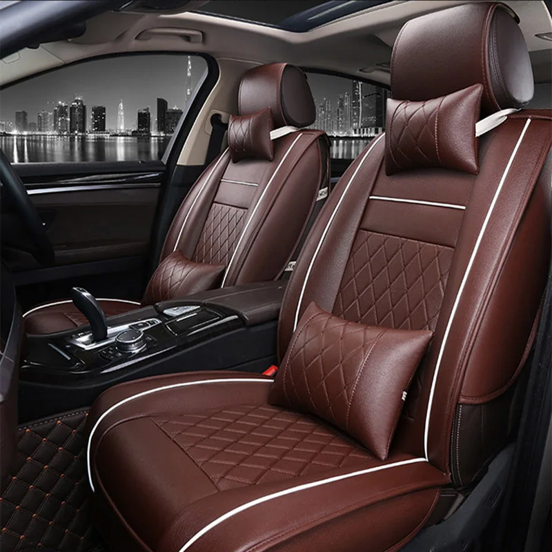 Универсальный кожаный чехол на сиденье автомобиля для bmw e90 e46 520 525 320x3 f25 x5 e70 f10 f20 x1