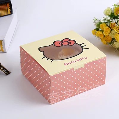 Упаковка для хлебобулочных изделий вырезанная коробка кексов тортов коробки